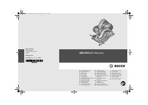 Manuale Bosch 18 V-LI Sega circolare