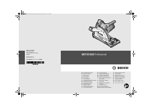 Руководство Bosch GKT 55 GCE Циркулярная пила