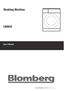 Handleiding Blomberg LWI 842 Wasmachine