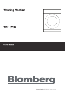 Handleiding Blomberg WNF 5200 Wasmachine
