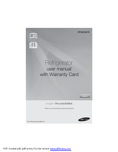 Manual Samsung RT31HCUX1/CTL Frigorífico combinado
