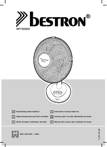 Mode d’emploi Bestron DFT35Z Ventilateur