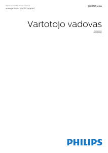 Vadovas Philips 55OLED705 OLED televizorius