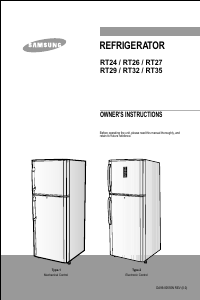 Handleiding Samsung RT27YBUX Koel-vries combinatie