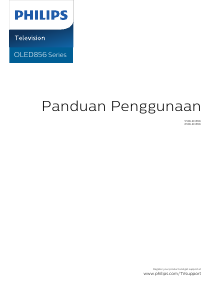 Panduan Philips 55OLED856 Televisi OLED