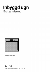 Bruksanvisning BEKO BIMF 25500 XPS Ugn
