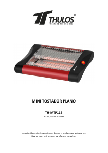 Manual de uso Thulos TH-MTP116 Parrilla de mesa