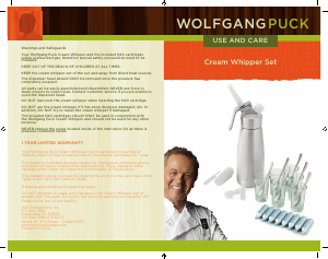 Manual Wolfgang Puck  Cream Whipper