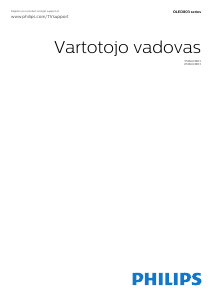 Vadovas Philips 65OLED803 OLED televizorius