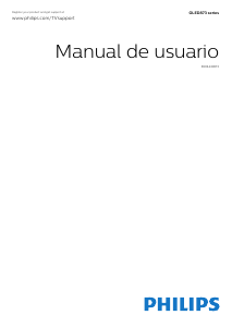 Manual de uso Philips 65OLED873 Televisor de OLED