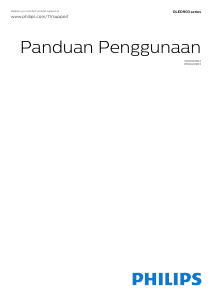 Panduan Philips 65OLED903 Televisi OLED