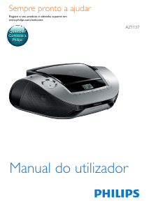 Manual Philips AZ1137 Leitor de CD