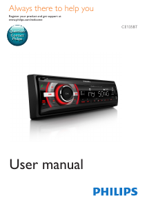 Handleiding Philips CE135BT Autoradio