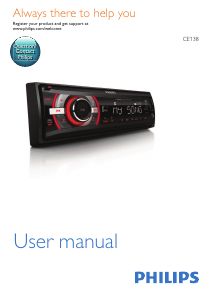 Manual Philips CE138 Car Radio