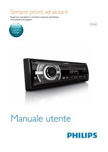 Manuale Philips CE162 Autoradio