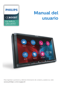 Manual de uso Philips CE600BT Radio para coche