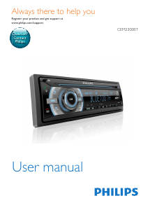Manual Philips CEM2300BT Car Radio