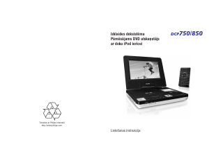 Rokasgrāmata Philips DCP850 DVD atskaņotājs