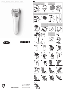 说明书 飞利浦 BRE651 Satinelle 脱毛器