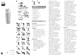 Manual Philips BSC111 Perie de curățare facială
