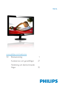 Bruksanvisning Philips 196V3L LCD skärm