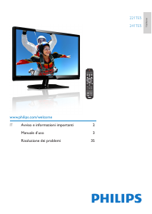 Manuale Philips 221TE5 Monitor LCD