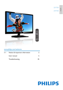 Manual Philips 221TE5 LCD Monitor