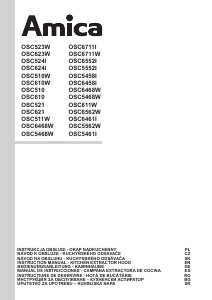 Manual de uso Amica OSC 523 W Campana extractora