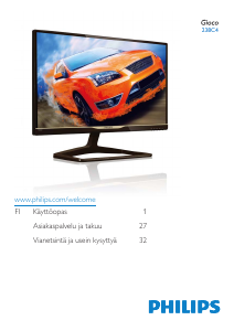 Käyttöohje Philips 238C4 Nestekidenäyttö