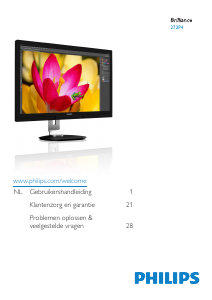 Handleiding Philips 272P4APJKHB LCD monitor