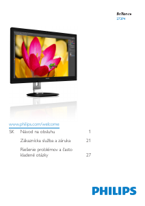 Návod Philips 272P4APJKHB LCD monitor