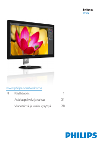 Käyttöohje Philips 272P4APJKHB Nestekidenäyttö