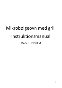 Brugsanvisning Adelberg HGI35EM Mikroovn