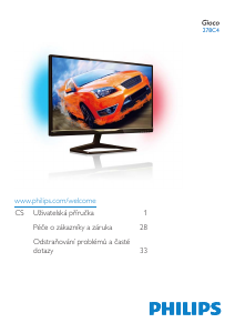 Manuál Philips 278C4 LCD monitor