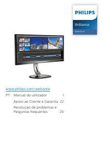 Manual Philips BDM3470UP Monitor LCD