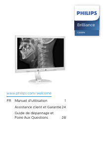 Mode d’emploi Philips C240P4QPYEW Moniteur LCD
