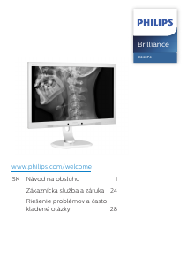 Návod Philips C240P4QPYEW LCD monitor