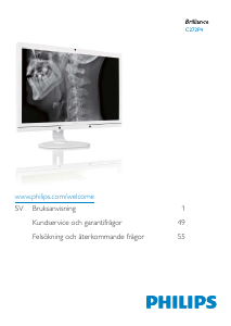 Bruksanvisning Philips C272P4QPKEW LCD skärm