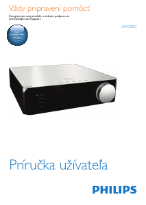 Návod Philips AW2000 Fidelio Prehrávač médií