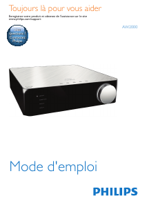 Mode d’emploi Philips AW2000 Fidelio Lecteur multimédia
