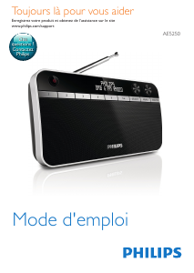 Mode d’emploi Philips AE5252 Radio