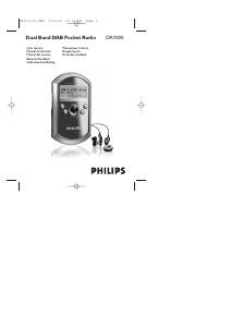 Bruksanvisning Philips DA1000 Radio