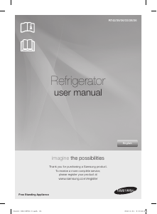 मैनुअल Samsung RT33HDRFASL फ्रिज़-फ्रीज़र