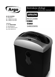 Manual Wallner C8A0 Paper Shredder