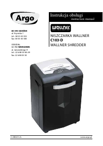 Manual Wallner C103-D Paper Shredder