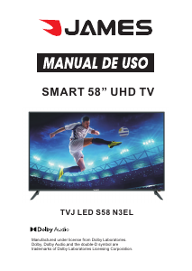 Manual de uso James TVJ LED S58 N3EL Televisor de LED