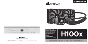 Bedienungsanleitung Corsair H100x CPU Kühler