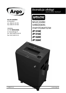 Руководство Wallner JP 510C Шреддер для бумаги