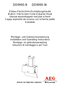 Manual AEG-Electrolux DD9995-W Cooker Hood