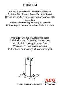 Manuale AEG-Electrolux DI9611-M Cappa da cucina